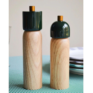 Wholesale Price Lacquer Salt and <b>Pepper</b> Mill Customized Color Size Manual Salt and <b>Pepper</b> <b>Grinder</b> OEM Acceptable from Vietnam - Product Image 1