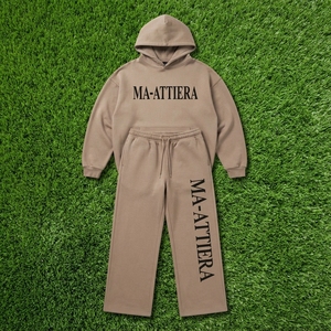 Conjunto Deportivo Personalizado para Mujer, Sudadera Holgada con Capucha y Pantalones Anchos, Estampado Gráfico, Ropa Casual Urbana - Product Image 6