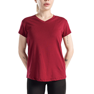 Chemises en coton tendance pour superpositions et tenues par temps chaud, t-shirts modernes et élégants pour femmes à col en V. - Product Image 3