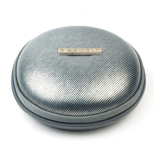 Étui portable à fermeture éclair pour écouteurs noir avec bordure violette, sac de rangement pour casque, étui en EVA - Product Image 6