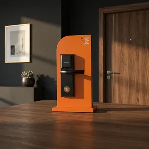 TES 301 SB Negro, Cerradura Inteligente RFID para Hotel, Sistema de Cerradura Electrónica con Tarjeta de Acceso para Control de Acceso en Hostelería - Product Image 2