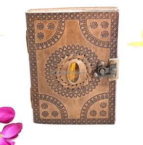 Handmade Agate Leather <b>Journals</b> Best Healing Crystal Stone Craft <b>Supplies</b> in Bulk Best Leather Crafts - Product Image 5