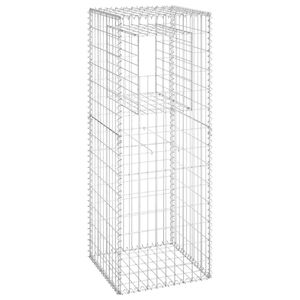 Poteau de gabion 19,7"x19,7"x55,1" en fer pour clôtures, treillis et portails - Product Image 2