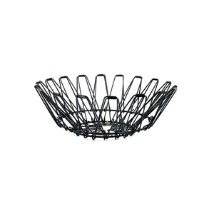 Sturdy Wholesale Fruit Basket Sleek Design Geometric Round Metal Wire Vegetables Dry Storage Bowl for Dining <b>Table</b> Centerpiece - Product Image 5