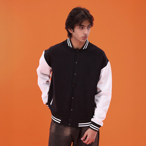 Chaqueta Varsity Personalizada para Hombre, Mezcla de Lana, Estilo Béisbol, para Invierno - Product Image 3