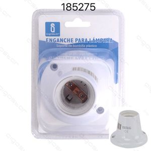 Enganche Para Lampara Plastico E27 Blanco T-Type Minimalist Indoor <b>Ceiling</b> Lamp Holder - Product Image 1