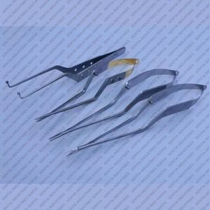 Lot de 4 instruments de neurochirurgie Kamiyama : Micro-baïonnette, Ciseaux Yasargil, Porte-aiguille, Pince de maintien de tumeur à 90 degrés, 23 cm, certifiés CE - Product Image 6