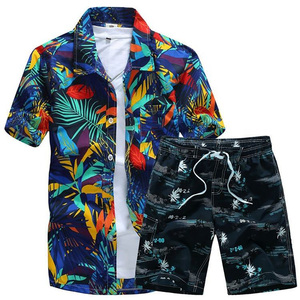 GENERSA SPORTS <b>Men's</b> Black Solid Crew Neck Short Sleeve Shirt Elastic Waist Shorts Set Lightweight Breathable Non-Stretch - Product Image 4