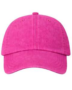 Gorra de Béisbol de Algodón Rosa Intenso, Lisa, Ajustable, Unisex, Deportiva, Informal, Transpirable, Cómoda, Personalizable, de Primera Calidad - Product Image 1
