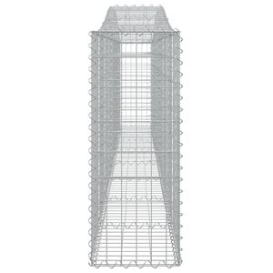 Ensemble de 3 grands paniers gabions en fer galvanisé argenté pour clôtures, treillis et portails - Product Image 5