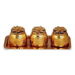 Premium Brass Container Affordable Decorative Storage <b>Jar</b> for Kitchen <b>Spices</b> and Storage - Product Image 4