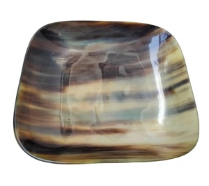 Bol en corne de buffle artisanal de qualité supérieure, bol de service naturel de luxe, vaisselle décorative rustique pour la cuisine et la salle à manger - Product Image 1