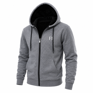 Sudaderas con Capucha Personalizadas de Invierno, Premium, con Cierre Frontal, Estilo Urbano, 100% Algodón, Oversize, Ecológicas, Fabricante de Ropa - Product Image 5