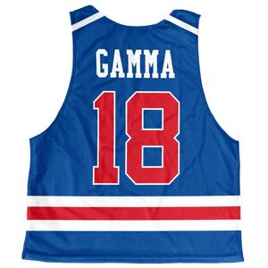 OEM Design Personnalisé Sublimé Réversible Lacrosse Pinnies Séchage Rapide 100% Polyester Respirant Adulte/Jeune Pinnies Maillots Personnalisés - Product Image 2