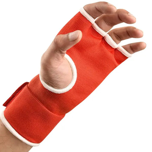 Guantes de Boxeo de Medio Dedo Harry Johnson Production, Rojos, de Algodón, con Cierre de Velcro, para Entrenamiento de Artes Marciales para Adultos - Product Image 2