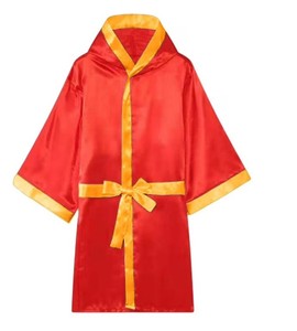 High Quality Custom Jiu Jitsu Kimono Muay Thai Boxing Wear Unisex Boxing Robe New Fashionable Custom Logo Boxing Gowns for Men - Product Image 4