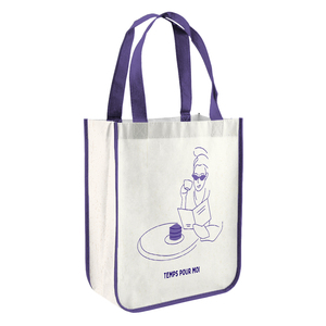 Bolsa de compras y promociones de PP laminado no tejido de alta capacidad, diseño personalizado y esquinas redondeadas. - Product Image 4