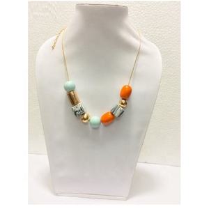 สร้อยคอลูกปัดเรซิ่นแบบไม่ซ้ำใคร ยูนิเซ็กส์ วินเทจ เครื่องประดับแฟชั่นทรงเรขาคณิต มีสไตล์ น้ำหนักเบา ดีไซน์สดใส สง่างาม เหมาะสำหรับงานปาร์ตี้ - Product Image 5