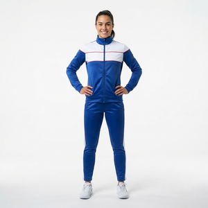 Women Cheerleading Sports Uniform Tracksuit Custom Printed Full Zip <b>Jacket</b> and Athletic Pants Matching Teamwear for Practice - Product Image 3