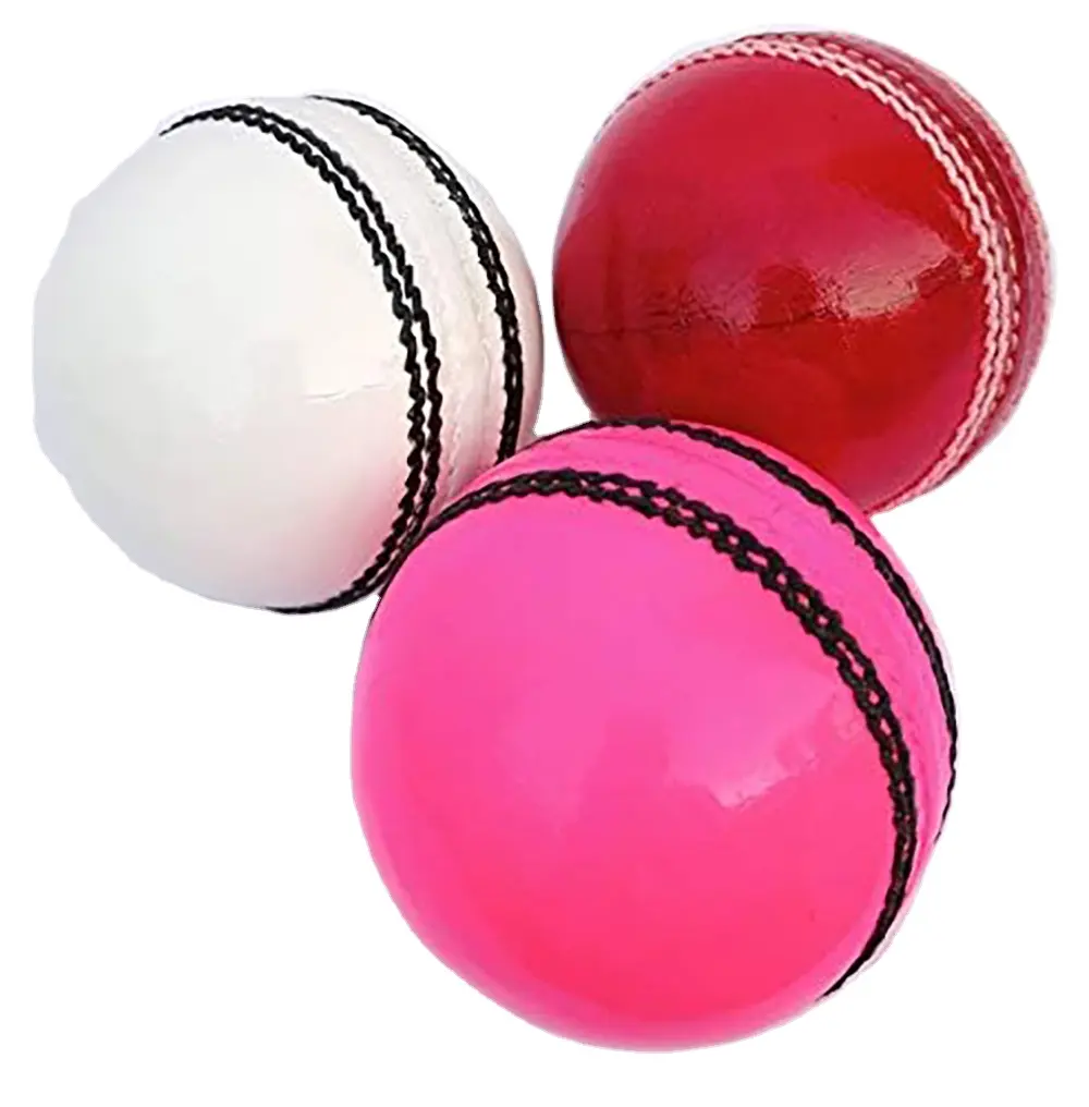 Disesuaikan musim kriket Tape bola keras grosir dijahit tangan kualitas Premium kulit merah putih Bowling Kriket bola kelelawar