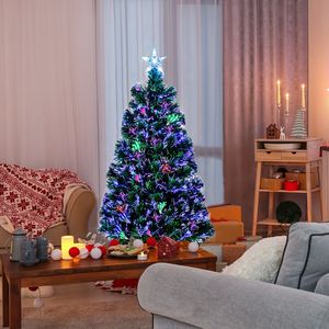Albero di Natale in Fibra Ottica FCH da 1,8 m con 500-1000 Luci LED, 230 Rami in PVC, Supporto Metallico Stabile e Stella in Cima - Product Image 2