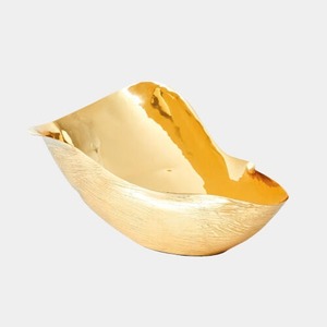 Hot Trend Handmade Aluminum Modern Design Gold Finish Eco-Friendly Decorative <b>Bowl</b> for Housewarming - Product Image 4