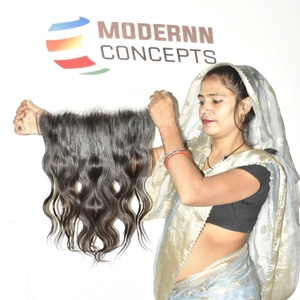 Extensiones de Cabello Humano Natural HD Frontal con Doble Trama, 100% Virgen Remy, Cutícula Alineada, Sin Procesar Químicamente, Vendidas por el Vendedor - Product Image 2