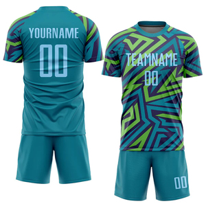 ชุดเสื้อฟุตบอลป้องกันรังสียูวี สำหรับฤดูร้อนและฤดูหนาว เหมาะสำหรับการฝึกซ้อมและการแข่งขัน  ชุดยูนิฟอร์มลายดิจิตอลแบบกำหนดเอง - Product Image 1