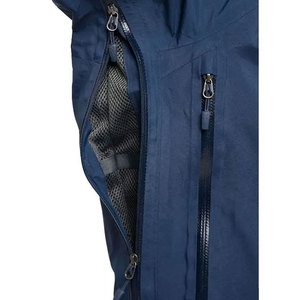 Veste matelassée en polaire écologique pour homme, col montant, fermeture éclair, rembourrage en fibres de polyester, décontractée, hiver, gris clair, vert - Product Image 6