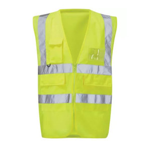 High Quality 100% Polyester Reflective New Style Adult Workwear Safety Vest Breathable New Stylish Safety Vest For Sale - Product Image 2