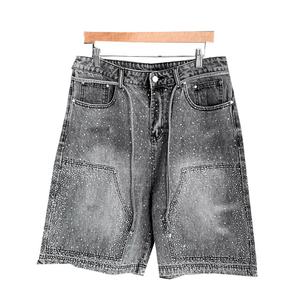 Custom Ready Stock Men Denim Canvas High Waist Casual Shorts Customized Designs Breathable Light Winter <b>Thin</b> Fit High Quality - Product Image 3