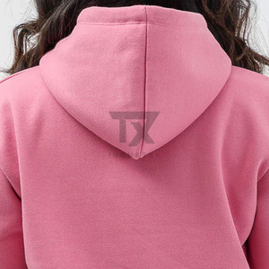 Sudaderas con Capucha para Mujer, Color Rojo, Bolsillo Tipo Canguro, Sudadera Moderna y Elegante para Adultas, Hecha en Pakistán - Product Image 5