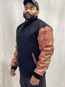 Veste Bomber Universitaire en Cuir et Laine de Qualité Supérieure pour Hommes et Femmes, Style College Letterman, Broderie Personnalisée, Veste de Baseball Lycée - Product Image 3