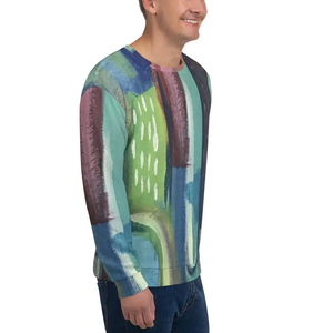 Sweat-shirt pull-over pour homme 2026, motif abstrait, coupe classique, col rond, tricoté en polyester, imprimé par sublimation, pour l'automne - Product Image 2