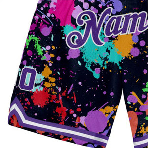 Shorts en maille unisexe à sublimation, vêtements de sport durables et élégants pour la course à pied, le basketball et les entraînements, légers, respirants et à séchage rapide - Product Image 2