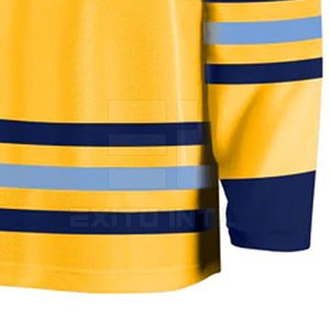 เสื้อฮอกกี้น้ำแข็งแบบสั่งทำพิเศษ ปี 2026 ขายส่ง ชุดทีมฮอกกี้ OEM ระบายเหงื่อได้ดี 100% โพลีเอสเตอร์ 220 กรัม สำหรับผู้ชาย - Product Image 5