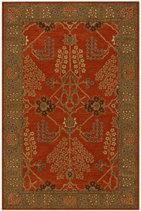 Tapis de style persan vintage à motifs floraux, 5x8 pieds, motif botanique traditionnel, tapis décoratif pour salon et chambre à coucher - Product Image 1