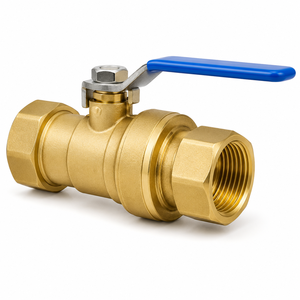 Vanne à boisseau sphérique en acier au carbone de 4 pouces à filetage femelle, à commande manuelle, à passage plein, norme DIN, avec joint en PTFE, vanne de régulation d'eau OEM - Product Image 2