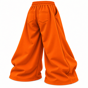 Shorts de survêtement amples pour homme de haute qualité - Tissu polaire polyester/coton, taille élastique, poches, coupe large, couleur unie - Product Image 6
