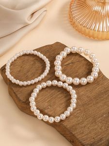 Pulsera de Cuentas de Resina de Moda, Joyería Acrílica Elástica Hecha a Mano para Mujeres y Adolescentes, Regalo - Product Image 3
