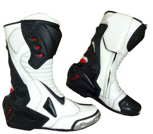 Botas de Motocicleta de Cuero Personalizadas, Transpirables, Resistentes al Viento, para Pilotos Profesionales, de Carreras, Calidad Premium, Impermeables, Anti-UV, Cuatro Estaciones - Product Image 5