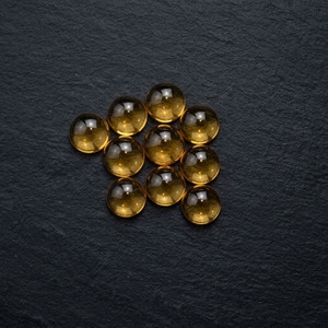 AAA Quality Natural Citrine Cabochon 12mm <b>Round</b> Flat Back Smooth Gemstone Loose Citrine Cabs Wholesale Lot For Jewelry Making - Product Image 2