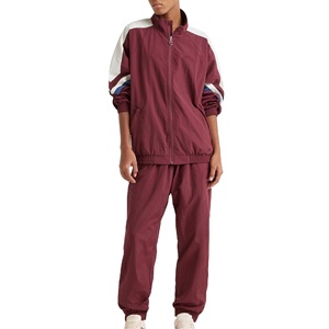 Ensemble de survêtement unisexe de haute qualité en polyester et nylon, coupe-vent, veste et pantalon de luxe imperméables avec fermeture éclair, ensemble de vêtements de sport - Product Image 1