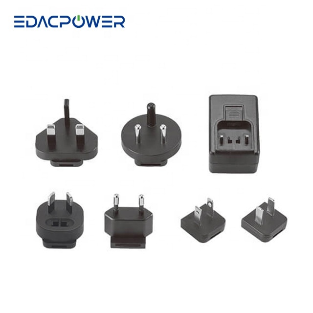 20V 24V 20W 24W 1.2A MAX. IEC60601 & 2xMOPP EM1019KVRS Medical AC/DC Interchangeable Power Adapters for Medical Use