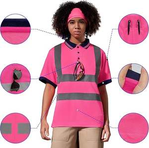 Camisetas de Seguridad de Alta Visibilidad para Mujer, Camisetas Reflectantes para Trabajos de Construcción - Product Image 2