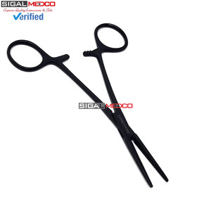 Ciseaux de secouriste noir enduit, ensemble de 3 pièces : ciseaux à pansements 5,5 pouces, hémostatique droit 5,5 pouces, pour premiers secours médicaux d'urgence - Product Image 3