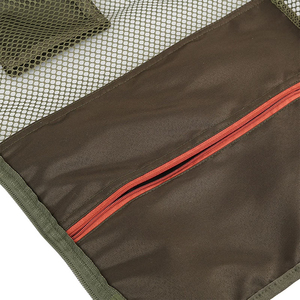 Chaleco de malla multibolsillos de alta calidad para hombre, transpirable, para pesca, fotografía y actividades al aire libre, con bolsillo con cremallera. - Product Image 4
