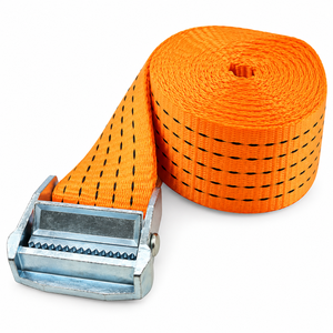 Sangle d'arrimage à boucle à came en polyester de 50 mm, 800 kg, sans crochet, pour le maintien de la cargaison des remorques, usage intensif, fabrication OEM - Product Image 5