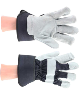 Leather Working Safety <b>Gloves</b> For Heavy Duty Rigger <b>Gloves</b> High Quality Safety Work <b>Gloves</b> Double Palm Cow Split - Product Image 2