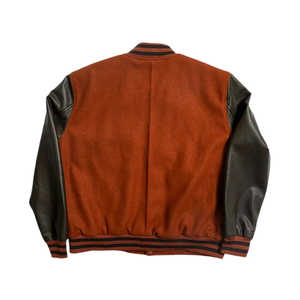 Custom Logo Wool Chenille Embroidery Baseball Letterman <b>Jackets</b> Men Vintage Blank Leather Sleeve Wool <b>Varsity</b> <b>Jacket</b> - Product Image 2